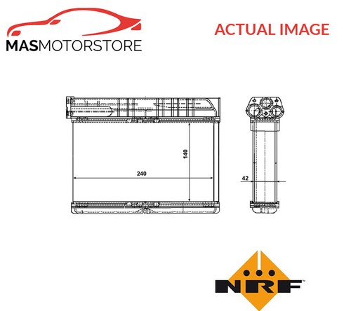 Heater radiator exchanger - heater,