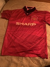 Man Utd Official Retro Shirt Short Sleeve Size Medium