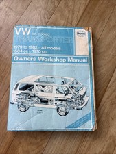 Vw T25 Air Cooled Transporter Haynes Manual 79-82 1584cc 1970cc Paperback Book