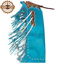 Sky Blue Hand Tooled Rodeo