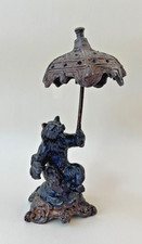 Bronzed Model of an Anthropomorphic Seated Bear, After Christophe Fratin, 21 cm