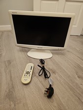 Sharp Aquos LC-19D1E-WH 19” LCD TV - White With Remote Control HDMI Scart 