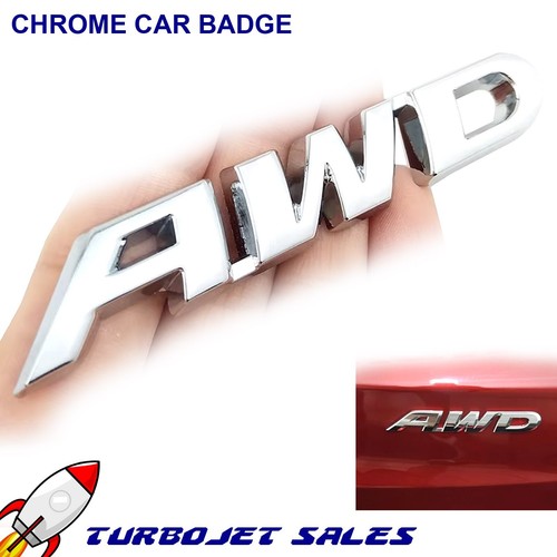Awd chrome badge metal - awd,