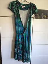 Matthew Williamson For H&M Peacock Print Wrap Dress Size Small 