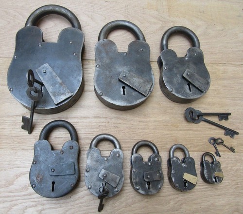 Cast iron padlock vintage - padlock,