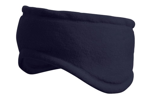 Navy fleece headband winter - headband,