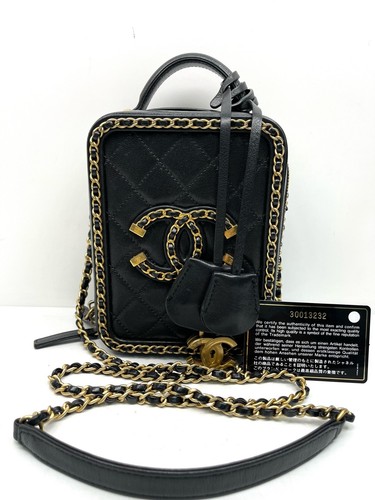 Chanel black camera bag - black, in