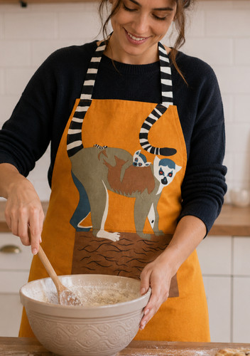 Lemur apron adult kitchen - adult,