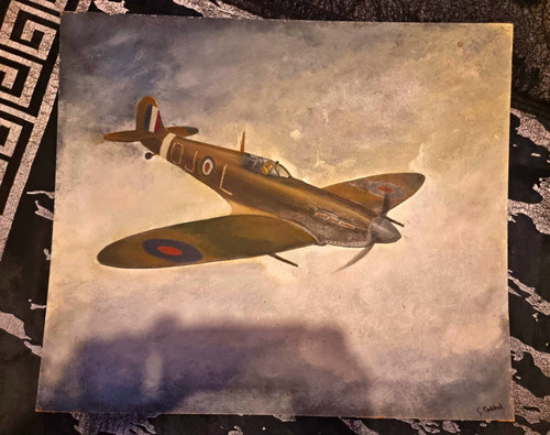 Caddel hand painted picture - s,