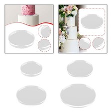 Cake separator plate, transparent, reusable, for cakes, cupcakes,