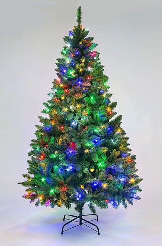 Green christmas tree pre - christmas,