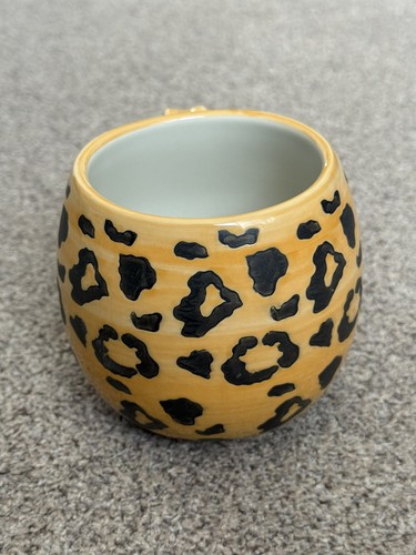 Leopard print large round mug - leopard,