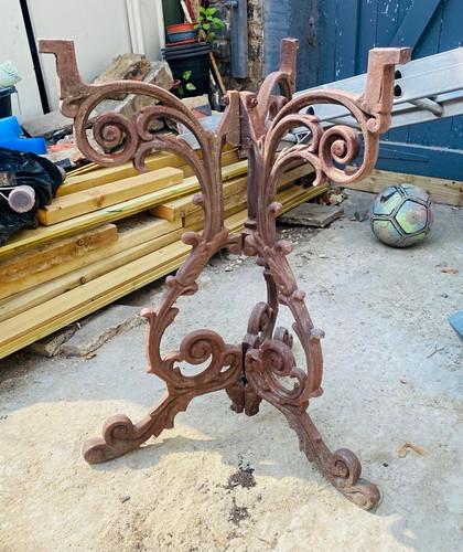 Cast iron table - cast,