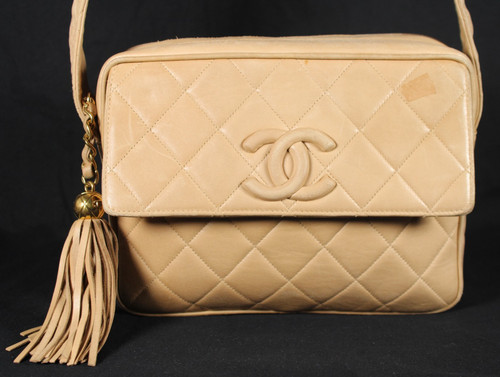 Chanel vintage beige quilted - beige,