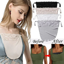 Women Silk Clip-on Mock Bra