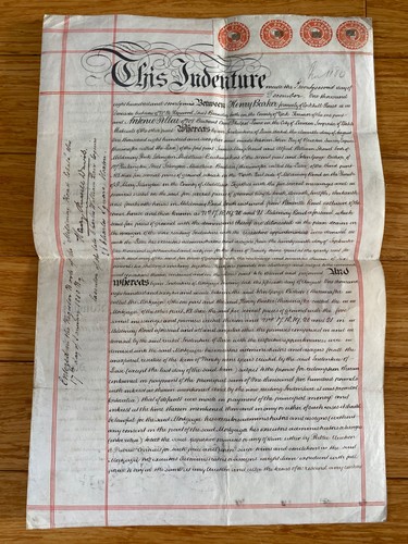 Antique 1879 vellum - 1879, legal