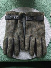 Ladies ,Harris Tweed Wool & Leather Gloves  9