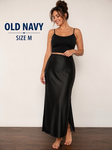 Old navy black satin - old,