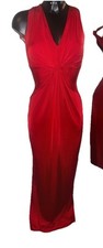 Vintage Jane Norman Red long Dress ❤️Ball Gown Dress Size 8 10 Maxi Cruise Prom