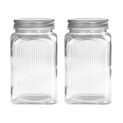 Tala 1250ml glass jar - 2x,