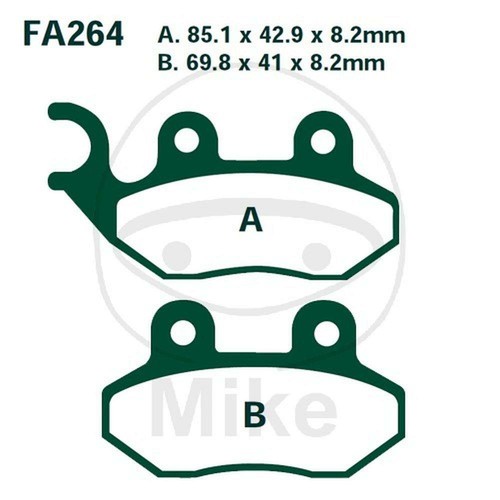 Pair brake pads ebc - pair,