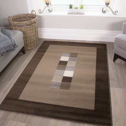 Brown geometric bordered - brown,