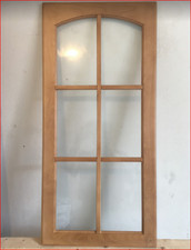 Cabinet door with glass