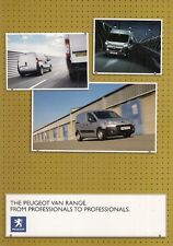 Peugeot Van Range 2008 UK Market Brochure 207 Bipper Partner Origin Expert Boxer