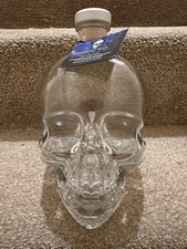 Empty Crystal Head Vodka Bottle 1.75cl. Cork.