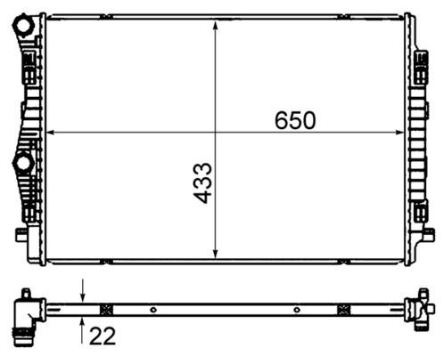 Cr2055000s radiator engine - radiator,,
