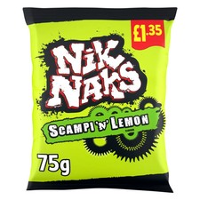 Nik Naks Scampi 'N' Lemon 75g
