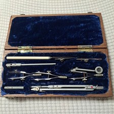 antique set of drafting or