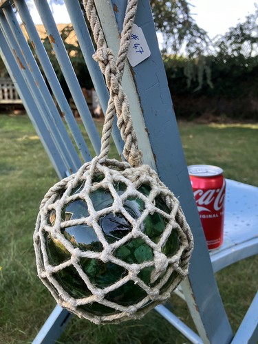 Antique glass sea fishing