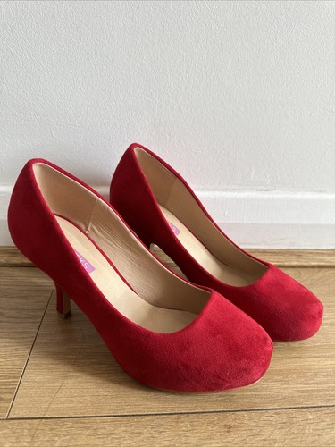 Women red high heel court - heel,