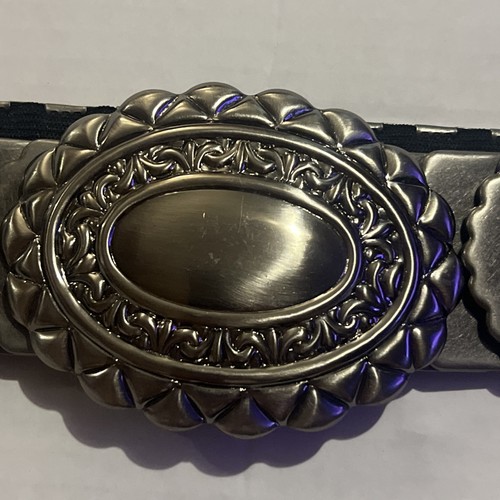 Silver tone metal - silver, belt