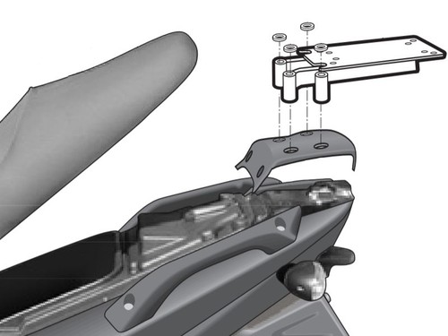 Shad top box fitting kit - box,