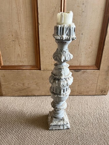 Vintage wooden candlestick - vintage,