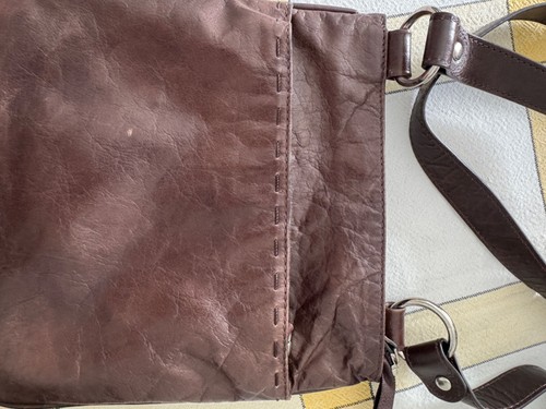 Brown soft leather cross - , body