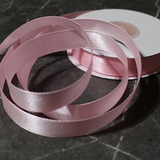 Satin Ribbon Double Sided 22 Metre Reels in 4 Widths 3mm 6mm 10mm 15mm