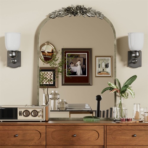 Large arched wall mirror - large,