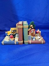 Vintage School House And Bus Bookends