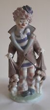 Lladro Circus Clown Figurine 'Surprise', puppies under coat, 5901, broken finger