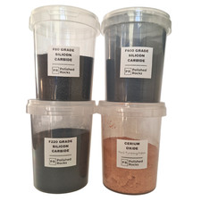 Pro Rock Tumbler Grit Pack - 1.8KG - Stage 1, 2, 3 Grit & Cerium Oxide Polish