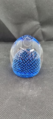 Vintage art glass paperweight - glass,