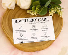  Jewellery care card / Custom