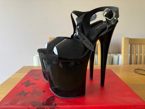 Pleaser heels black - pleaser, 8"