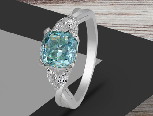 Blue diamond ring cts 925 - blue,