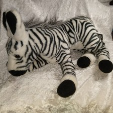 Zebra Ark Toys Premier Collection Soft Plush Toy Cute Vintage 16” Black & White 