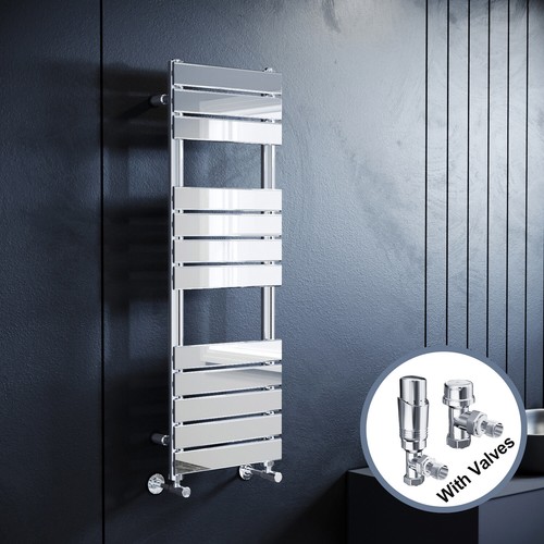 Chrome towel radiator - towel,