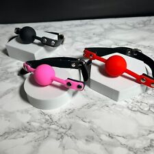 Silicone Mouth Ball Gag Bondage Fetish Role Play Harness Restraint Couple SexToy